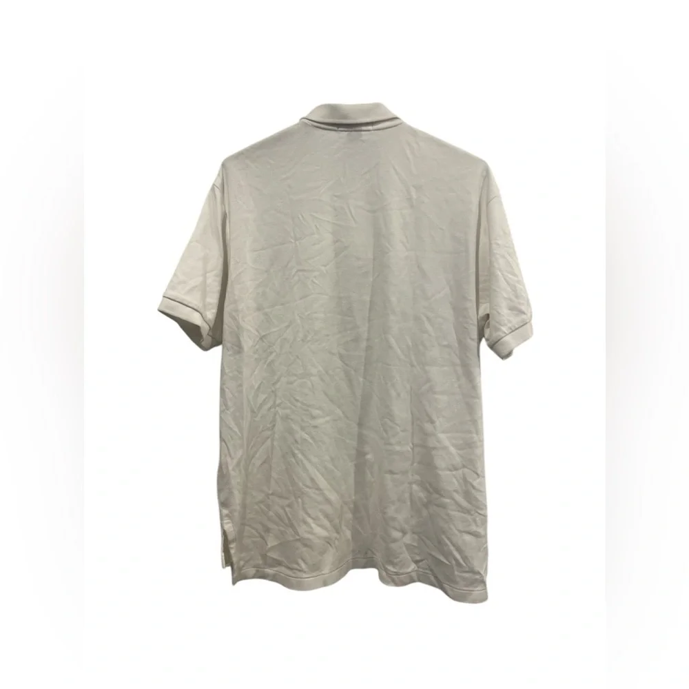 Polo Ralph Lauren Shirt Men's Large White Short Sleeve‎ Pony Cotton EUC